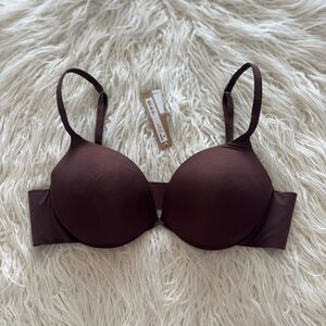 Skims Ultimate Push up Plunge Bra Cocoa Size 36B